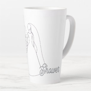 Latte Tasse de douche de mariée