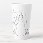 Latte Tasse de douche de mariée (Devant)