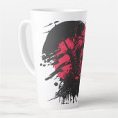 Latte Tasse de guerrier samouraï – Dessin du code Bushid (Angle gauche)