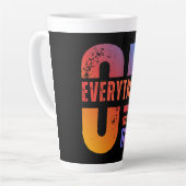 Latte Tasse de Motivation, Des Vibes Positives à Chaque  (Angle gauche)