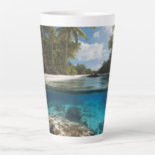 Latte Tasse de plage tropicale - Vue éclatée - Tasse océ