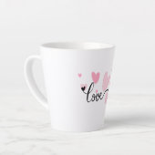 Latte Tasse de typographie AMOUR (Angle gauche)
