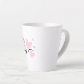 Latte Tasse de typographie AMOUR (Angle droit)