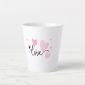 Latte Tasse de typographie AMOUR (Devant)