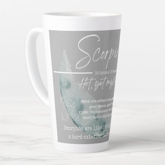 Latte Tasse de zodiaque - scorpio (Angle gauche)