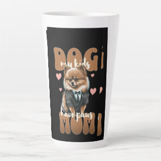 Latte Tasse Dog Mom – Option de nom personnalisé – Cadea