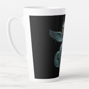 Latte Tasse Dragon Mystique – Fantaisie Bleue & Verte