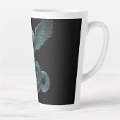 Latte Tasse Dragon Mystique – Fantaisie Bleue & Verte (Droite)