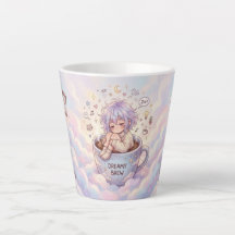 Tasse Dreamy Brew – Jolie Fille d'Anime Endormie d