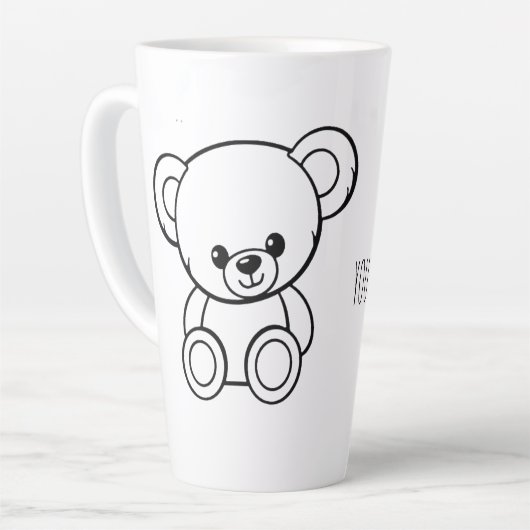 LATTE TASSE ÉDITABLE PERSONNAGE (Angle gauche)