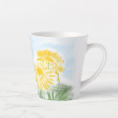 Latte Tasse fleur jaune (Droite)