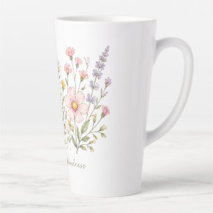 Latte Tasse Fleurie 'Fleurir avec Gentillesse'