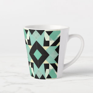 Latte Tasse géométrique Art Déco 35cl