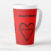 Latte Tasse Heart Mama (Angle droit)