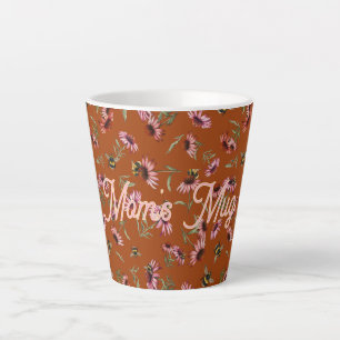 Latte Tasse Herbaliste Maman Coneflowers et Abeilles