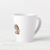 Latte Tasse Humeur Café Chiot (Angle droit)