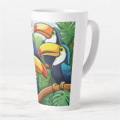 Latte Tasse imprimée (Angle droit)