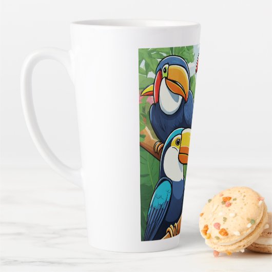 Latte Tasse imprimée (En situation)