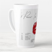 Latte Tasse imprimée élégante | Tasse à café pour la mai (Angle gauche)