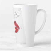 Latte Tasse imprimée élégante | Tasse à café pour la mai (Droite)
