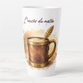 Latte Tasse l'encre du matin (Devant)