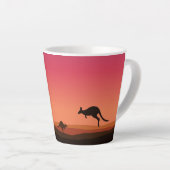 Latte Tasse Life Down Under Kangaroo Australie (Angle droit)