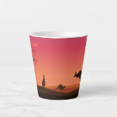 Latte Tasse Life Down Under Kangaroo Australie (Devant)