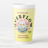 Latte Tasse OVERFLOW conçue par Adiela Akoo (Devant)