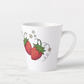 Latte Tasse Paire de Fraises (Droite)