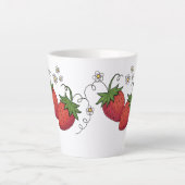 Latte Tasse Paire de Fraises (Devant)