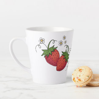 Latte Tasse Paire de Fraises