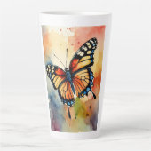 Latte Tasse Papillon Unique Colorée (Devant)