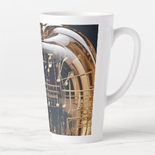 Latte Tasse Pomme en Cristal Doré - Tasse Café Musical A