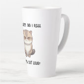 Latte Tasse pour dames, Désolée, Ai-je Roulé (Angle droit)