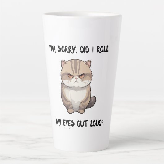 Latte Tasse pour dames, Désolée, Ai-je Roulé (Devant)