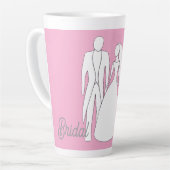 Latte Tasse pour douche de mariée (Angle gauche)