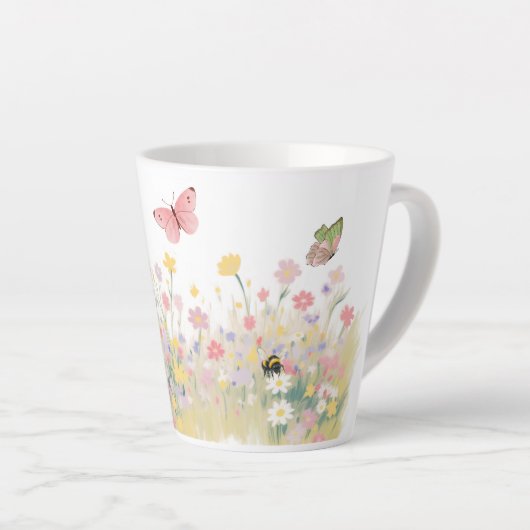 Latte Tasse Prairie d'Été (Angle droit)