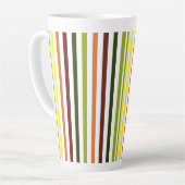 Latte Tasse rayée colorée (Angle gauche)