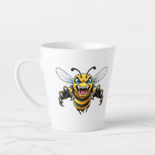 Latte Tasse Visage de Guêpe Féroce - Illustration d'Inse