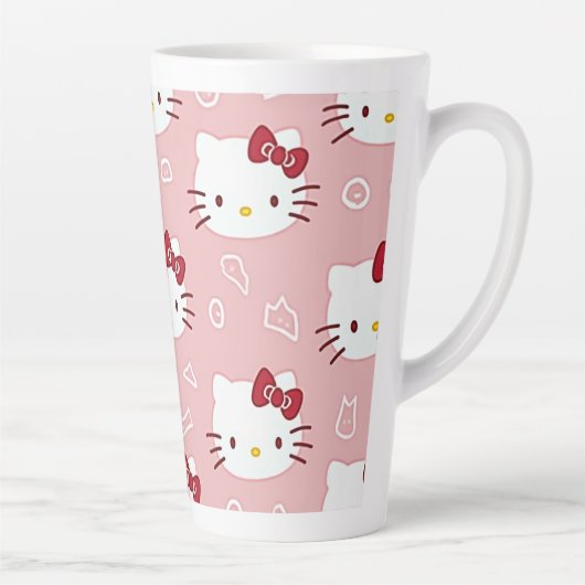 Latte une tasse qui express un chaton mignon (Droite)