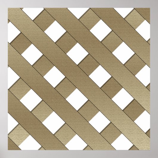 Lattice Fence by Shirley Taylor Poster (Voorkant)