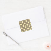 Lattice Fence by Shirley Taylor Vierkante Sticker (Envelop)