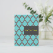 Lattice marocain - Carte postale Turquoise (Debout devant)