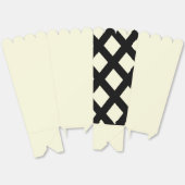 Lattice Popcorn Doos (Crème & Zwart) Bedankdoosjes (Ongevouwen)