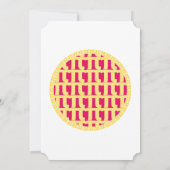Lattice Raspberry Pie - Pi Day Uitnodiging (Achterkant)