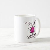 L'attitude de la fille Café Mug (fille rose) (Devant droit)