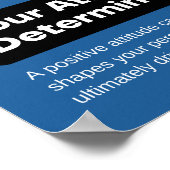 L'attitude détermine l'altitude Motivation Poster (Coin)