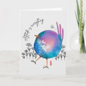 L'ATTITUDE EST TOUT L'aquarelle cartes d'art d'ois (Devant)