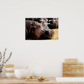 L'attitude hippo "Je vais bien y aller" affiche (Cuisine)