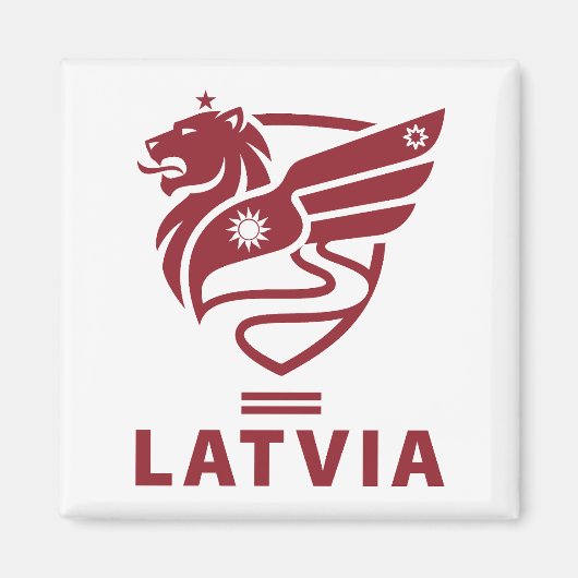 Latvia Baltic State Northern Europe Magneet (Voorkant)